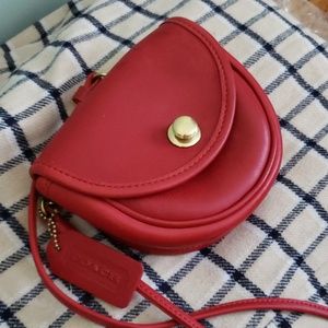 Coach vintage red belt bag